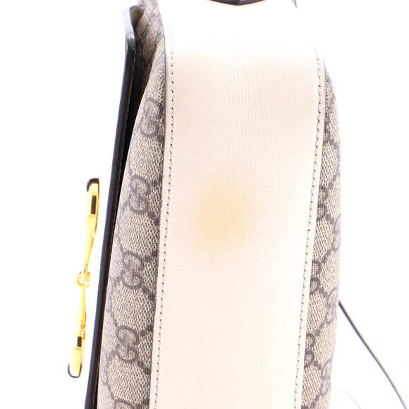 Gucci Small Horsebit 1955 Flap Pocket Camera Bag GG Coated Canvas and Leather - Picture 6 of 6